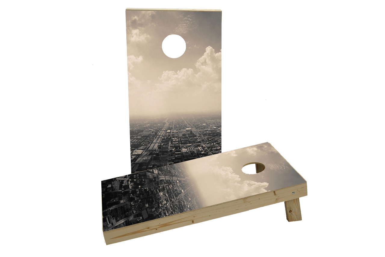 Skyline Custom Cornhole Board Game Set